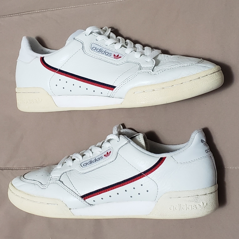 Men's shoes, Adidas brand, Size 8, White Color